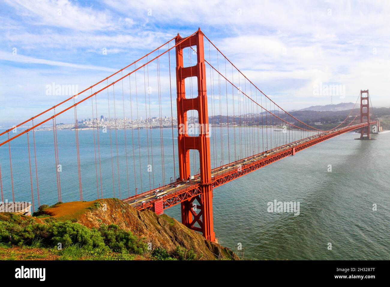 San Francisco California USA, Golden Gate Bridge Foto Stock