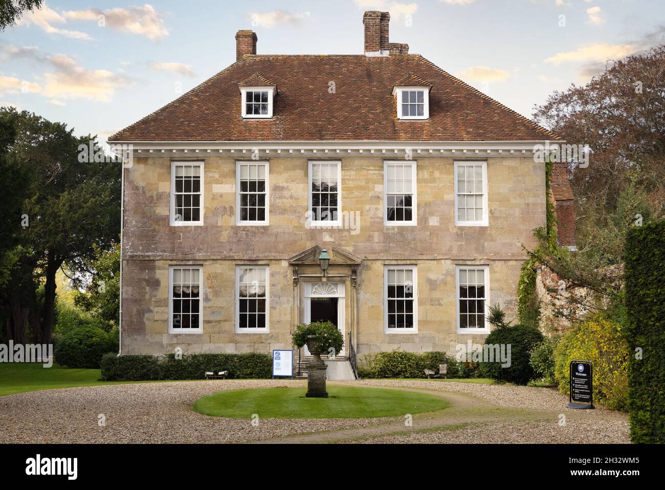 Arundells, una casa di grado II in Cathedral Close Salisbury, la casa dell'ex primo ministro Edward Heath dal 1985 al 2005. Salisbury Wiltshire Regno Unito Foto Stock