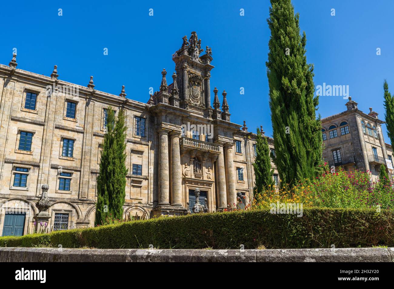 Monastero di San Martino Pinario nella città di Santiago de Compostela in Galizia, Spagna. Foto Stock