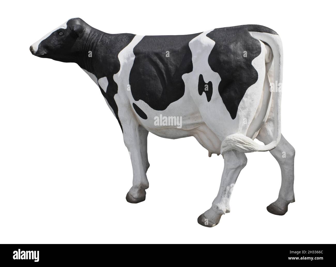 Un modello a grandezza naturale di una mucca da latte. Foto Stock
