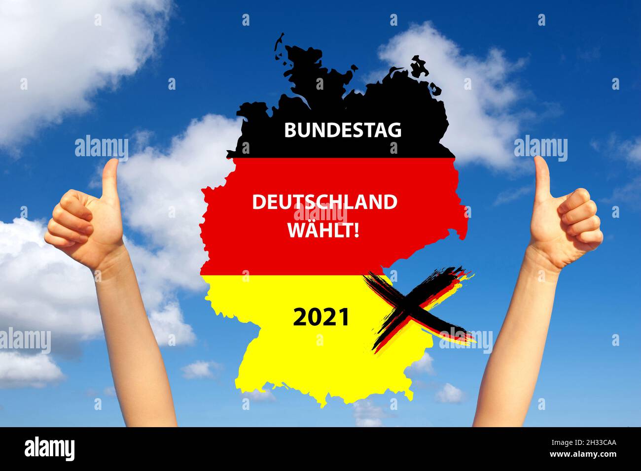 Bundestagswawhl am 26. Settembre 2021 Foto Stock