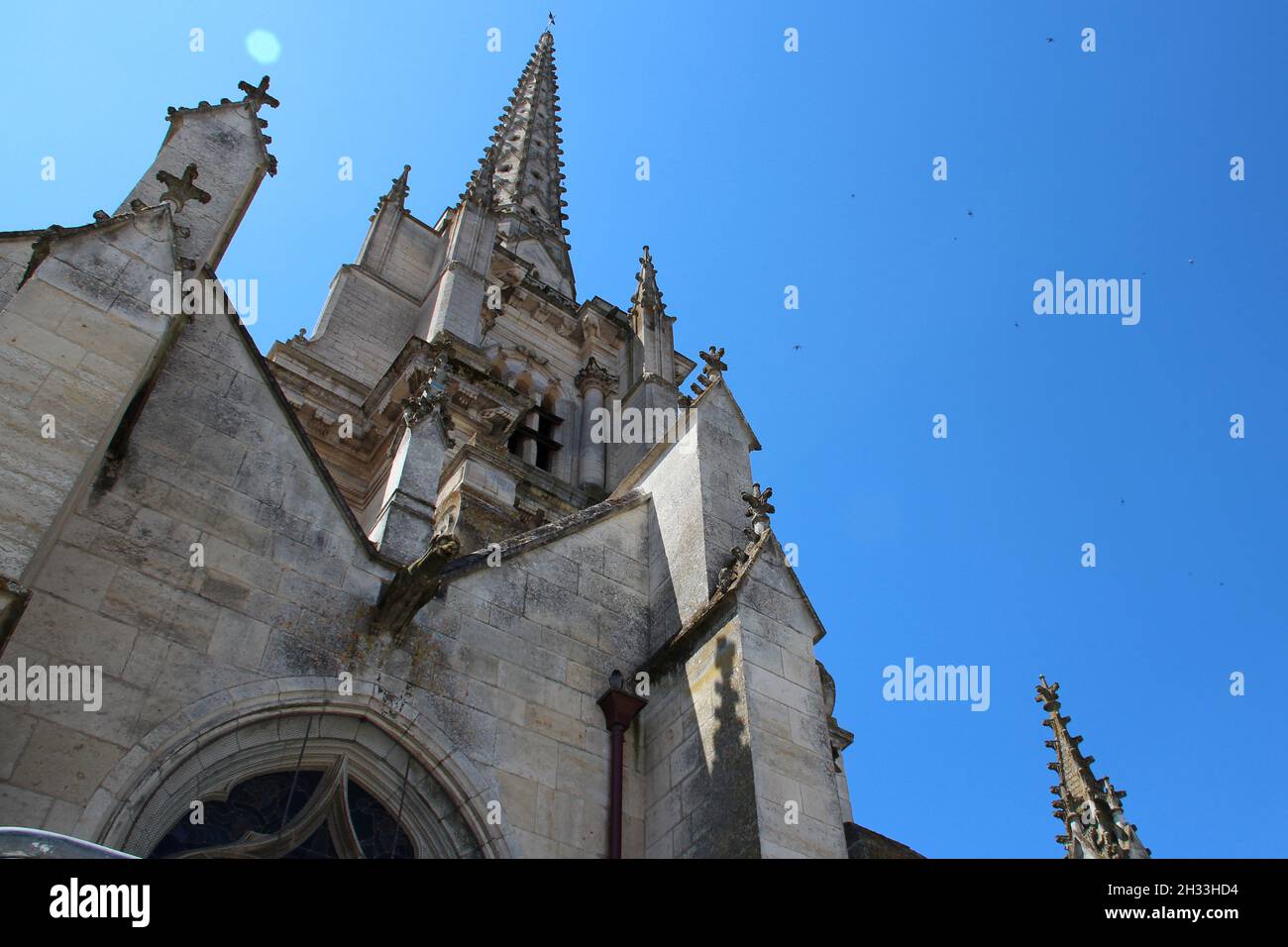 cattedrale di notre-dame-de-l'assomption a lucon in vandea in francia Foto Stock