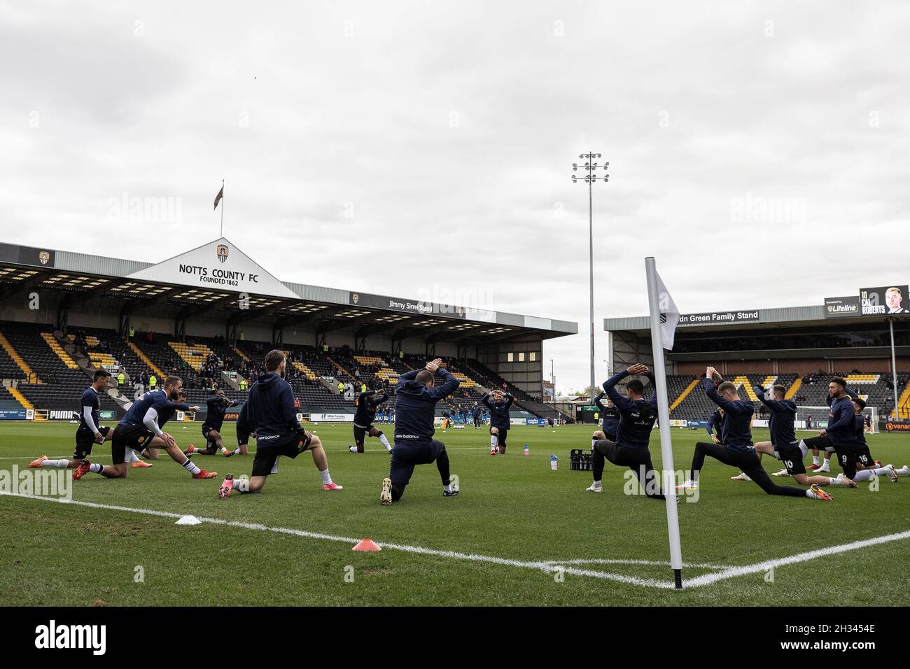 Notts County vs Stockport County 23/10/21. Foto Stock