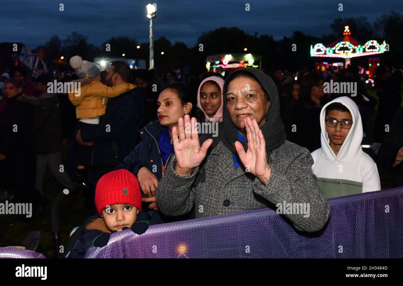 Celebrazioni Diwali evento culturale indiano Wolverhampton, UK, 2021 Foto Stock