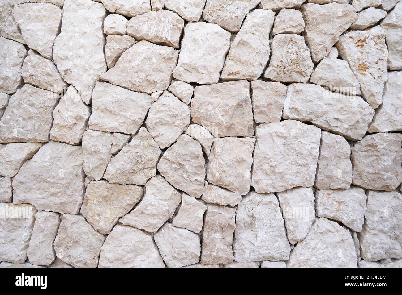parete in pietra naturale, finitura di pareti esterne Foto Stock