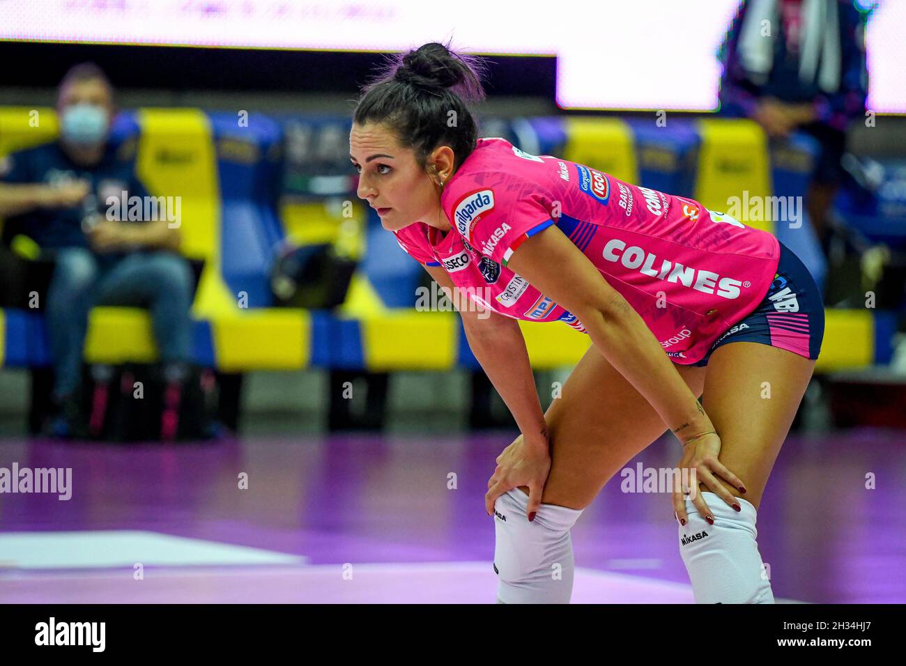 Palaverde, Treviso, Italia, 21 ottobre 2021, Caterina Bosetti (Novara) durante Imoco Volley Conegliano vs Igor Gorgonzola Novara - Pallavolo Italiano Foto Stock