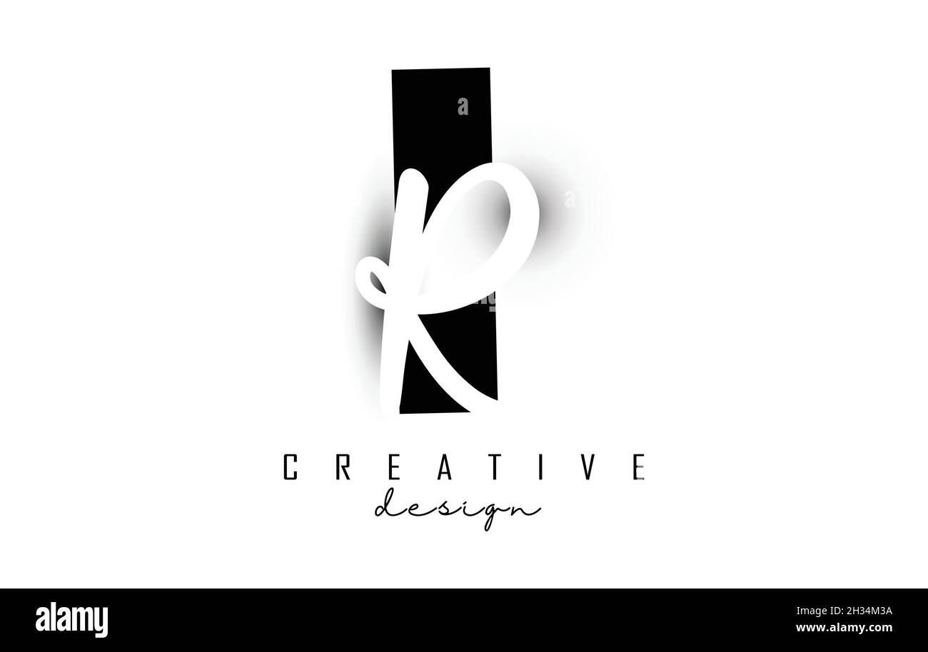 Logo IR Letters dal design minimalista. Lettere i e R con tipografia geometrica e manoscritta. Illustrazione di Creative Vector con lettere. Illustrazione Vettoriale