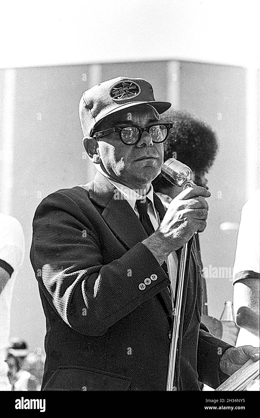 Kurt Steiner esordiente alla maratona di New York 1973. Foto Stock