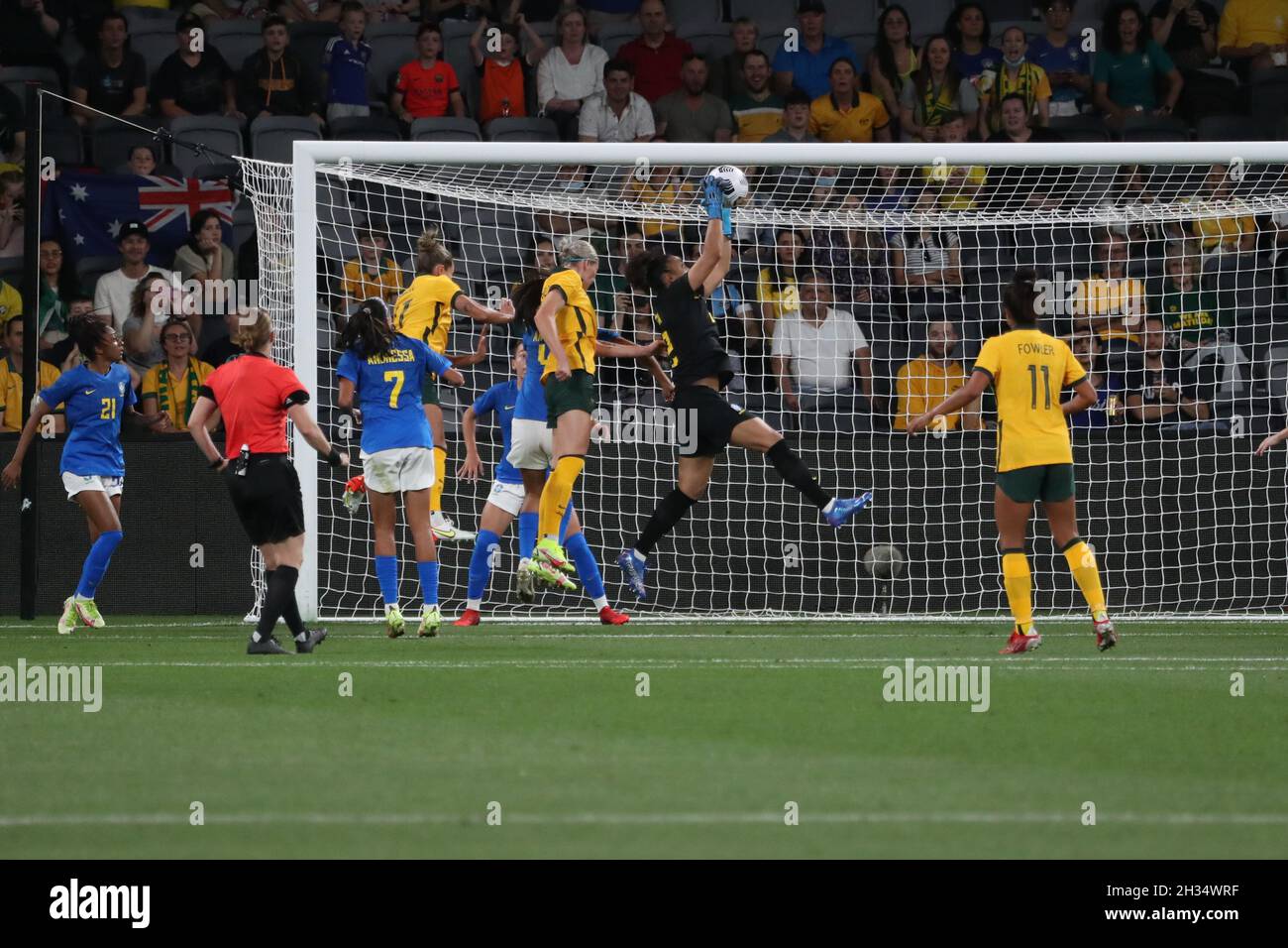 Matildas vs Brasile Foto Stock