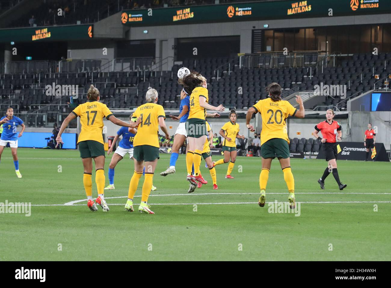 Matildas vs Brasile Foto Stock