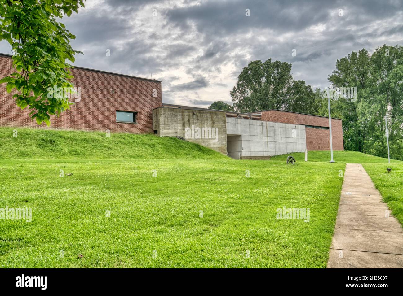 Il centro interpretativo della Guerra civile di Corinto del Parco militare Nazionale di Shiloh nel Mississippi. Foto Stock