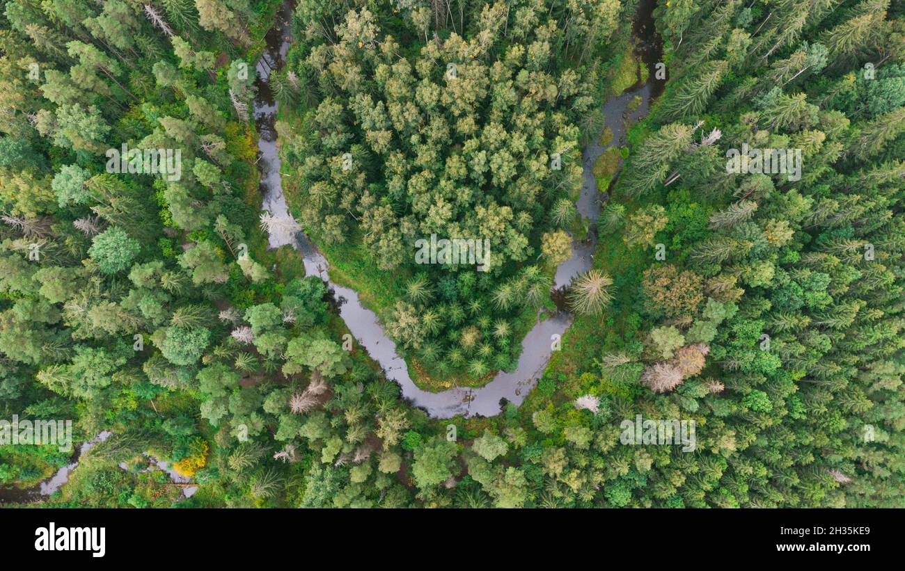 Vie di un fiume Foto Stock