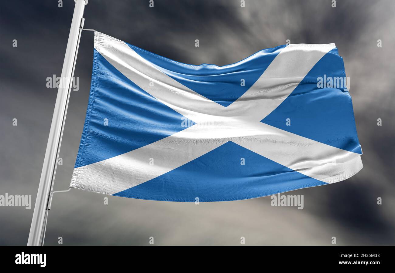 scottish flag World Climate Forum 2021 Foto Stock