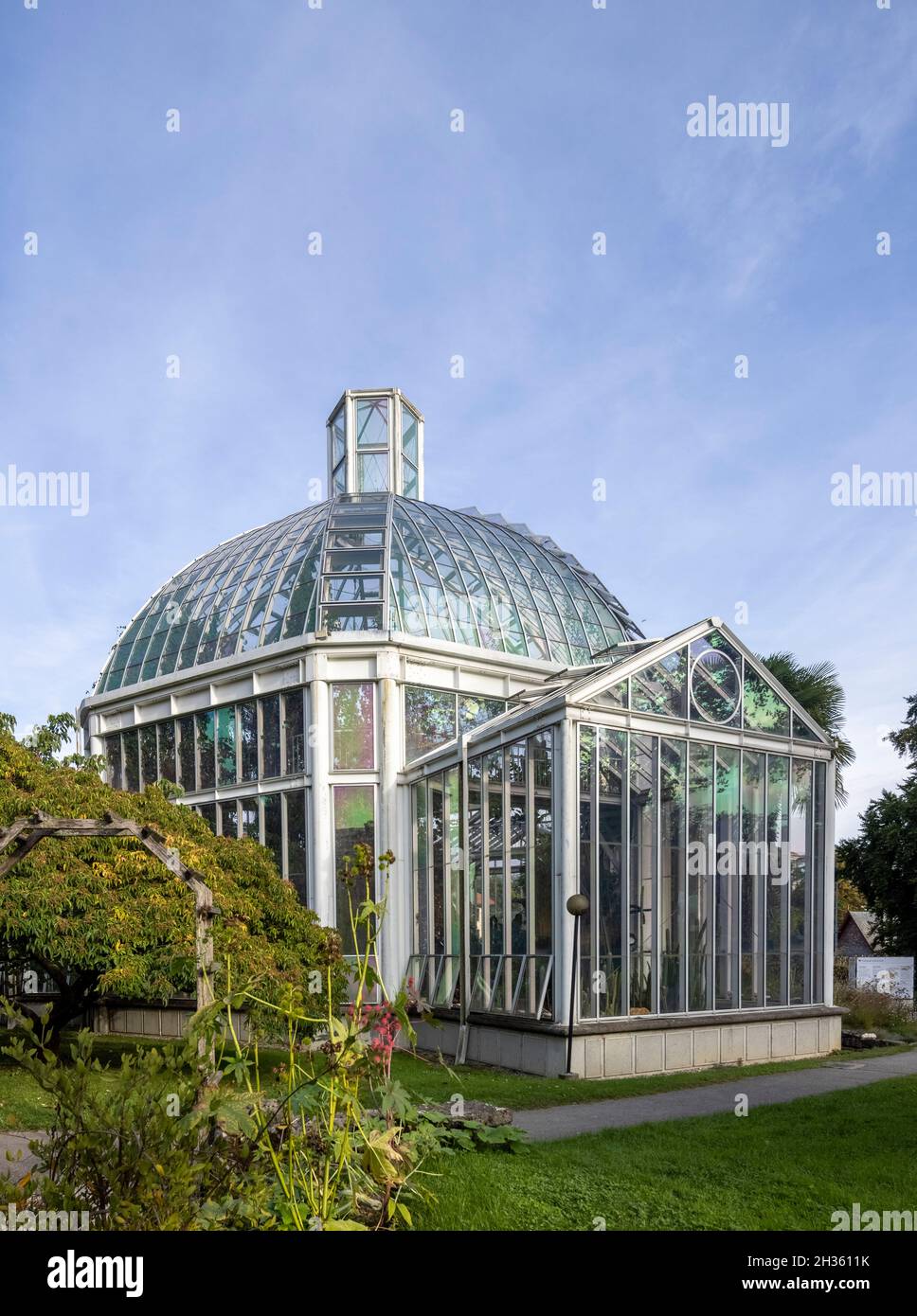 Il Conservatorio e l'Orto Botanico della città di Ginevra, Svizzera Foto Stock