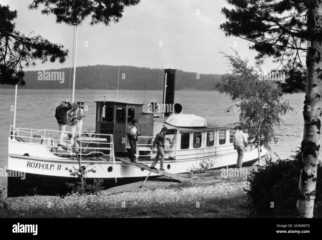 BoxHOLM II cultura segnato nave a vapore costruito nel 1904 è il più antico nave a vapore nel traffico passeggeri al lago Sommen Foto Stock