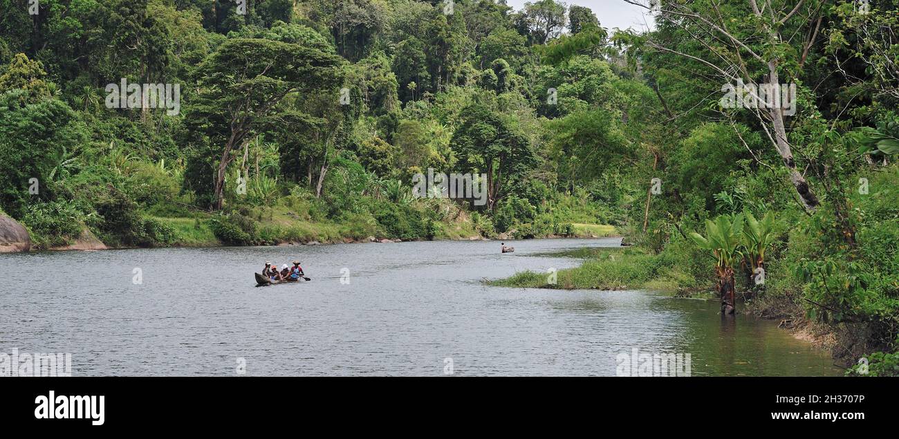 MADAGASCAR, PENISOLA DI MASOALA, FIUME AMBANIZANA Foto Stock