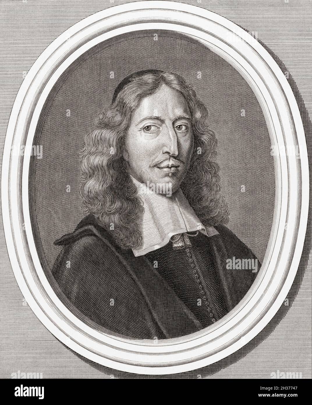 Johan de Witt aka Jan de Witt, 1625 – 1672. Politico olandese, Gran Pensionario d'Olanda. Lui e suo fratello Cornelis furono licerati dai sostenitori di Guglielmo d'Orange il 20 agosto 1672. Dopo un'opera settecentesca di Bernard Picart. Foto Stock
