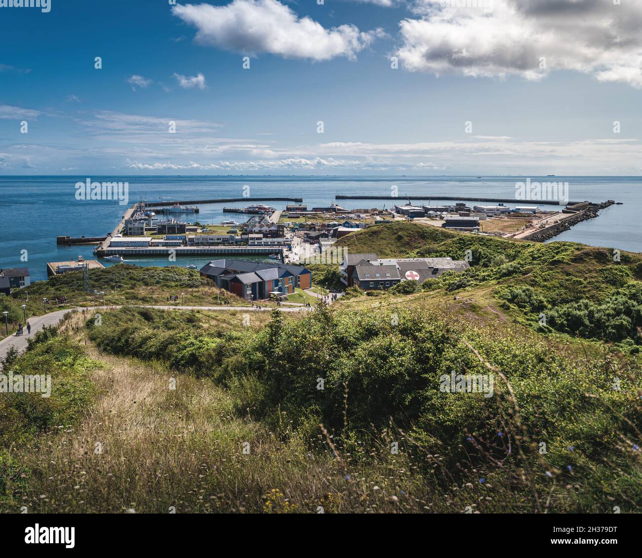 Bellissimo paesaggio a heligoland nel mare del nord Foto Stock