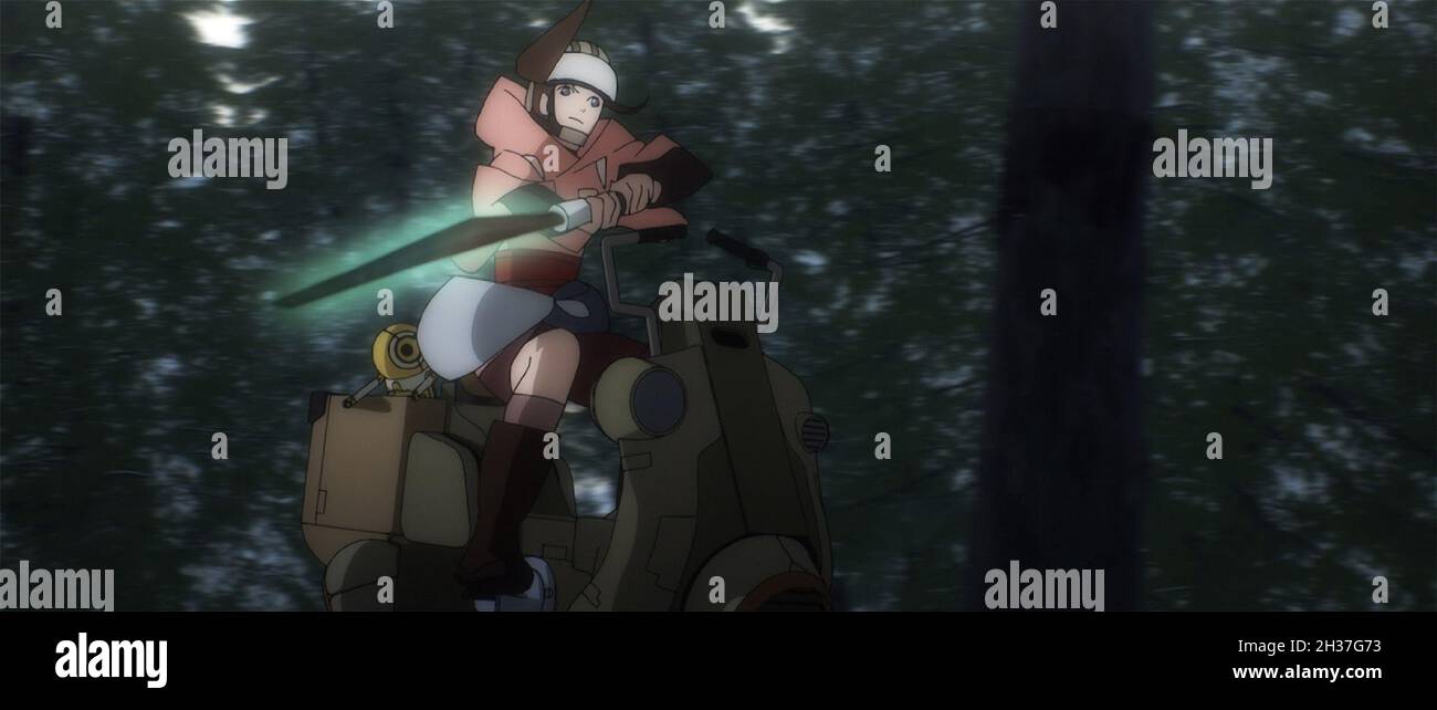 Kara (con la voce di Chinatsu Akasaki in giapponese e Kimiko Glenn nella Dub inglese) in una scena da 'STAR WARS: VISIONS' Short, "THE NONO JEDI", Photo credit: Lucasfilm Ltd / The Hollywood Archive Foto Stock