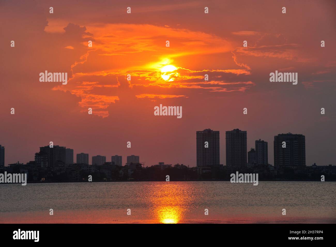 Il colore del tramonto Foto Stock