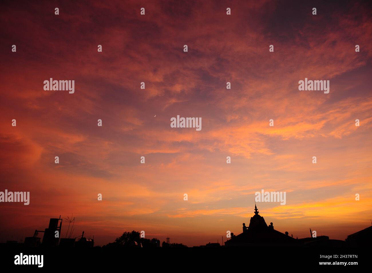 Il colore del tramonto Foto Stock