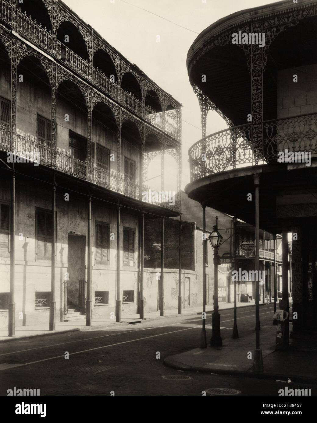 Frances Benjamin Johnston fotografia d'epoca - le Petre, Casa del Turco, Dauphine Street, New Orleans - 1937-1938 Foto Stock