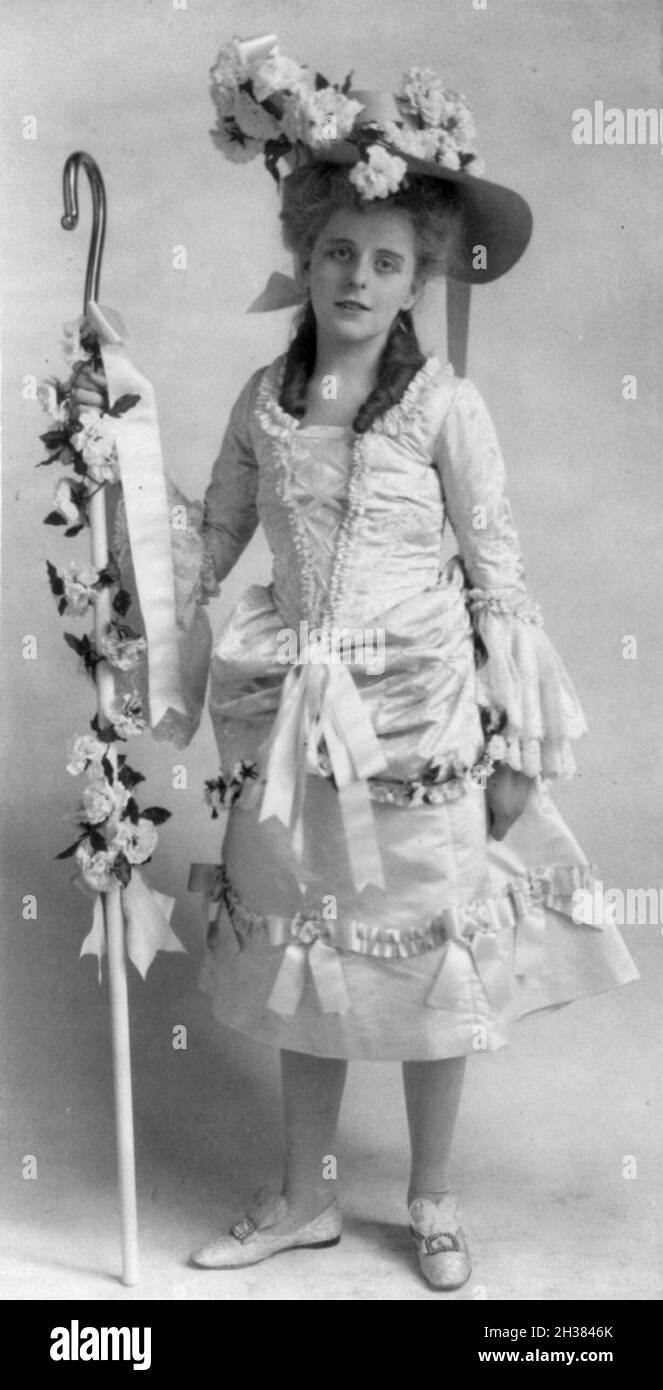Frances Benjamin Johnston fotografia d'epoca - Margaret Preston Draper - Little Bo Peep Foto Stock