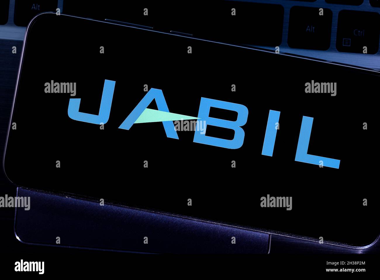 Jabil editoriale. Foto illustrativa per notizie su Jabil - una società americana di servizi di produzione a livello mondiale Foto Stock
