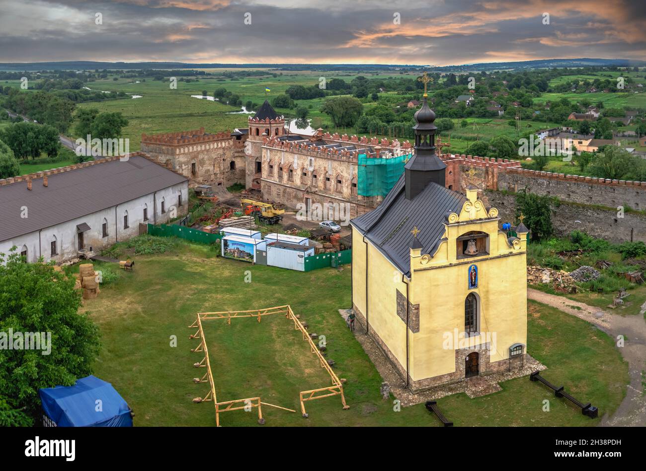 Fortezza di Medzhybish nella regione di Podolia in Ucraina Foto Stock