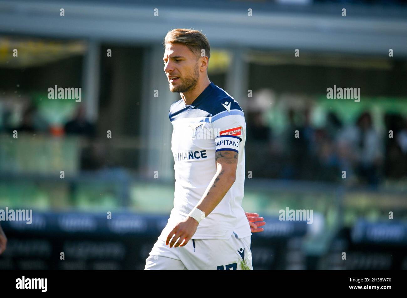 Verona, Italia. 24 ottobre 2021. Ciro immobile (Lazio) ritratto durante Hellas Verona FC vs SS Lazio, Serie Italiana di calcio A match a Verona, Italy, October 24 2021 Credit: Independent Photo Agency/Alamy Live News Foto Stock