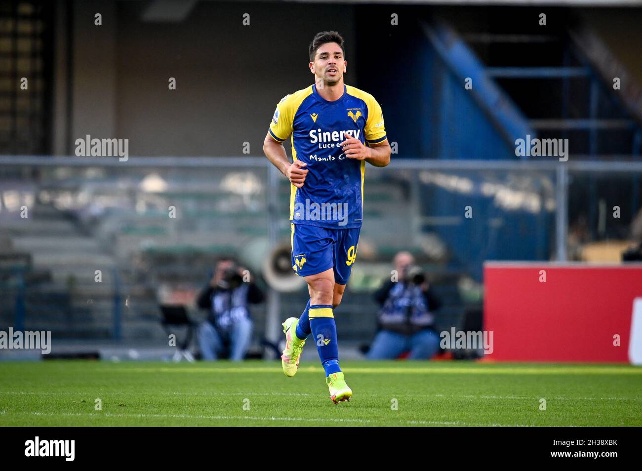 Verona, Italia. 24 ottobre 2021. Giovanni Simeoni (Verona) ritratto durante Hellas Verona FC vs SS Lazio, Serie Italiana di calcio A a partita a Verona, Italia, Ottobre 24 2021 Credit: Agenzia fotografica indipendente/Alamy Live News Foto Stock