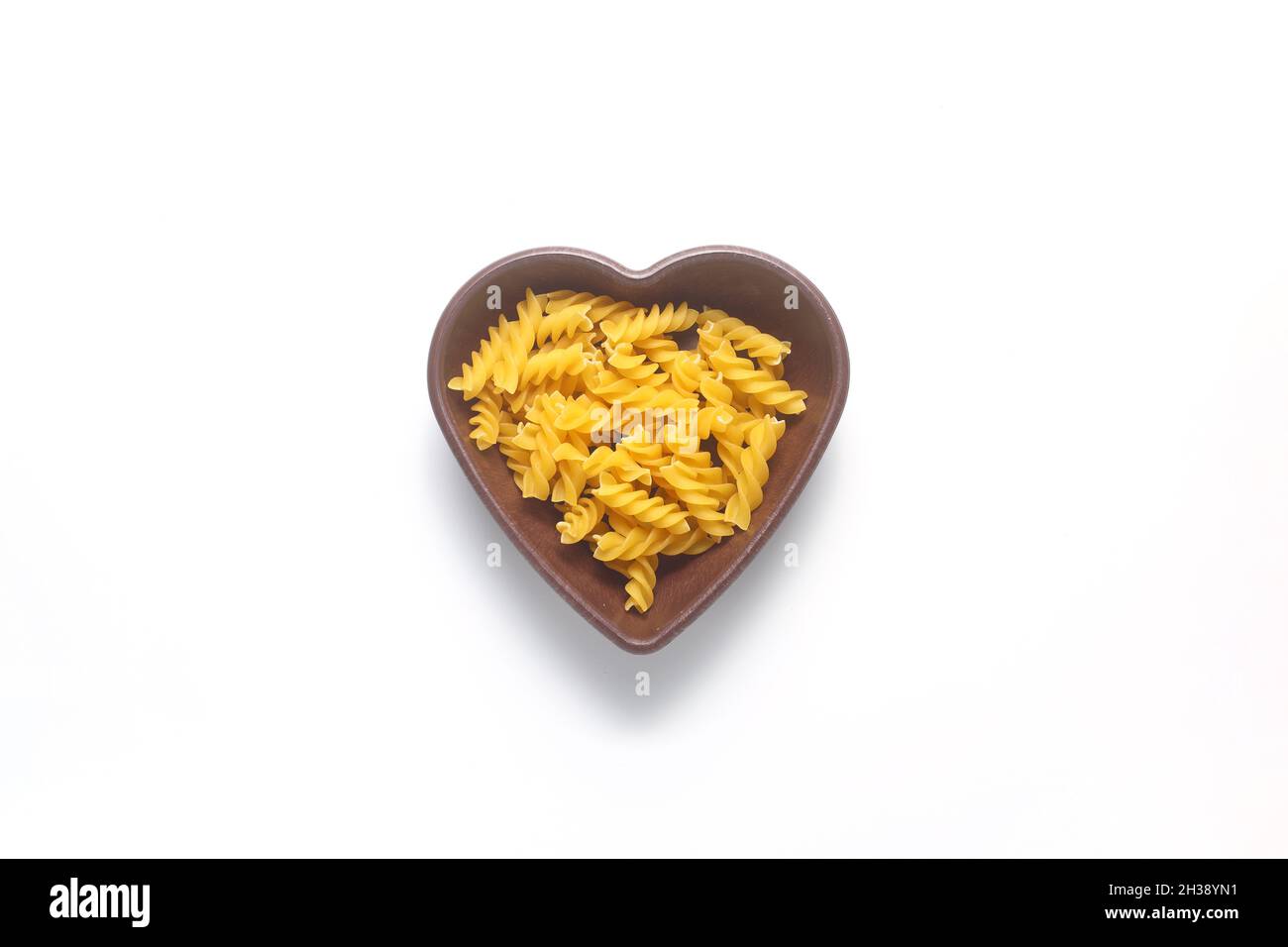 Pasta a forma di del cuore fotografia stock. Immagine di pranzo - 29227532