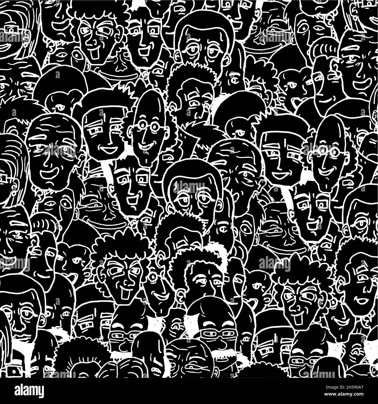 Molte persone Illustrazione Vettoriale