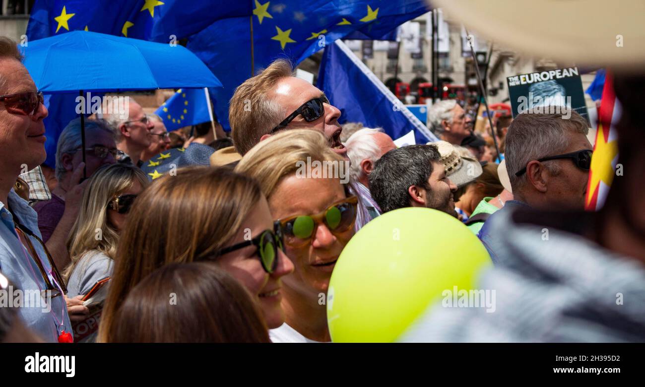 Peoples vote marzo - Londra - giugno 2018 Foto Stock