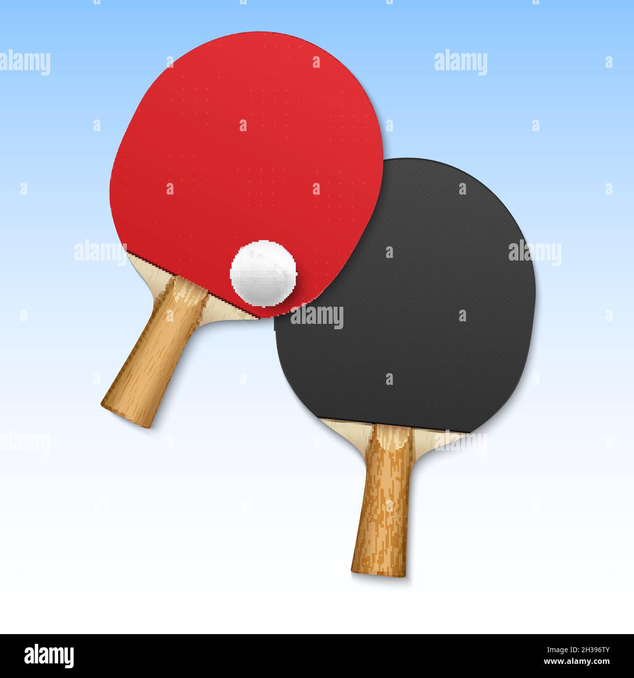 Racchette per ping-pong. Pingpong tennis gioco attrezzatura palla vettore  sfondo poster Immagine e Vettoriale - Alamy