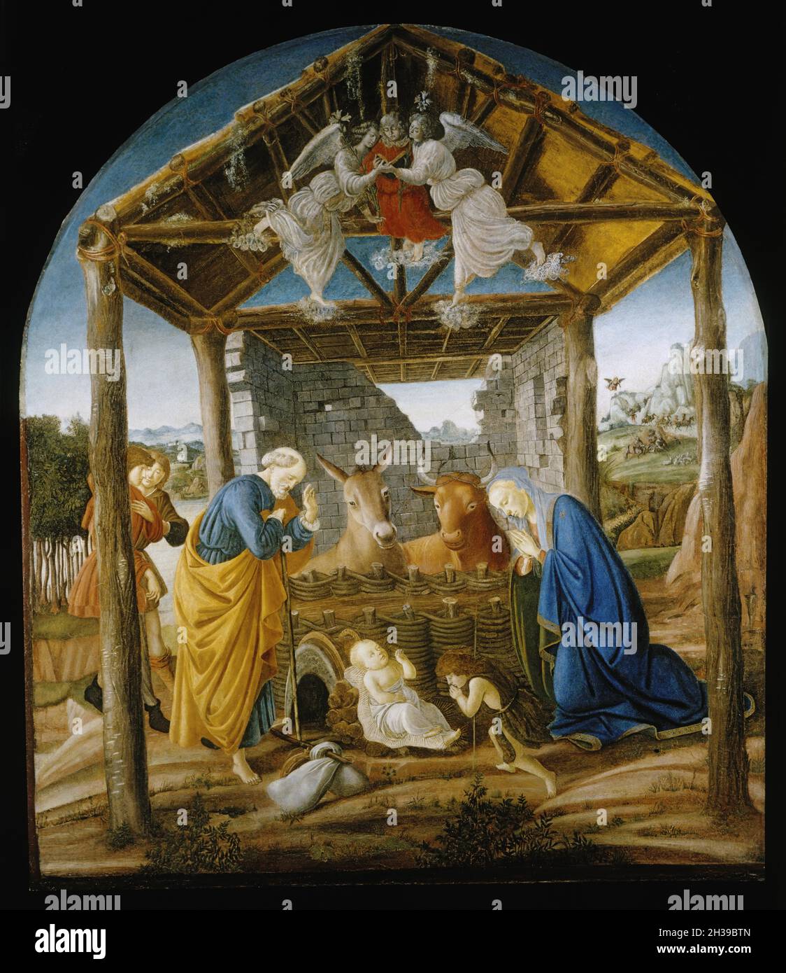 La Natività di Sandro Botticelli Foto Stock
