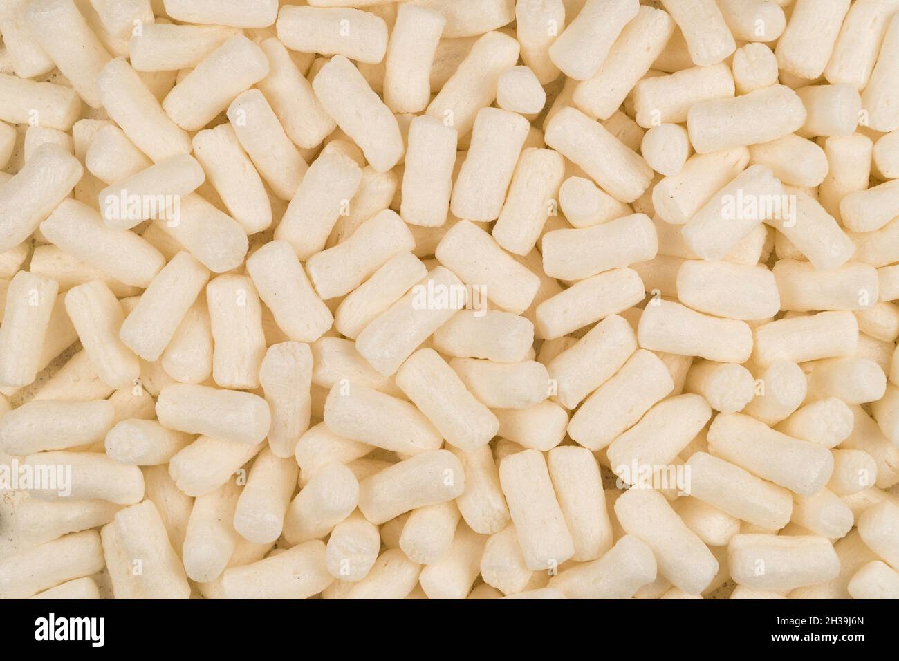 Fondo bianco di riempitivo in polistirene espanso Foto Stock