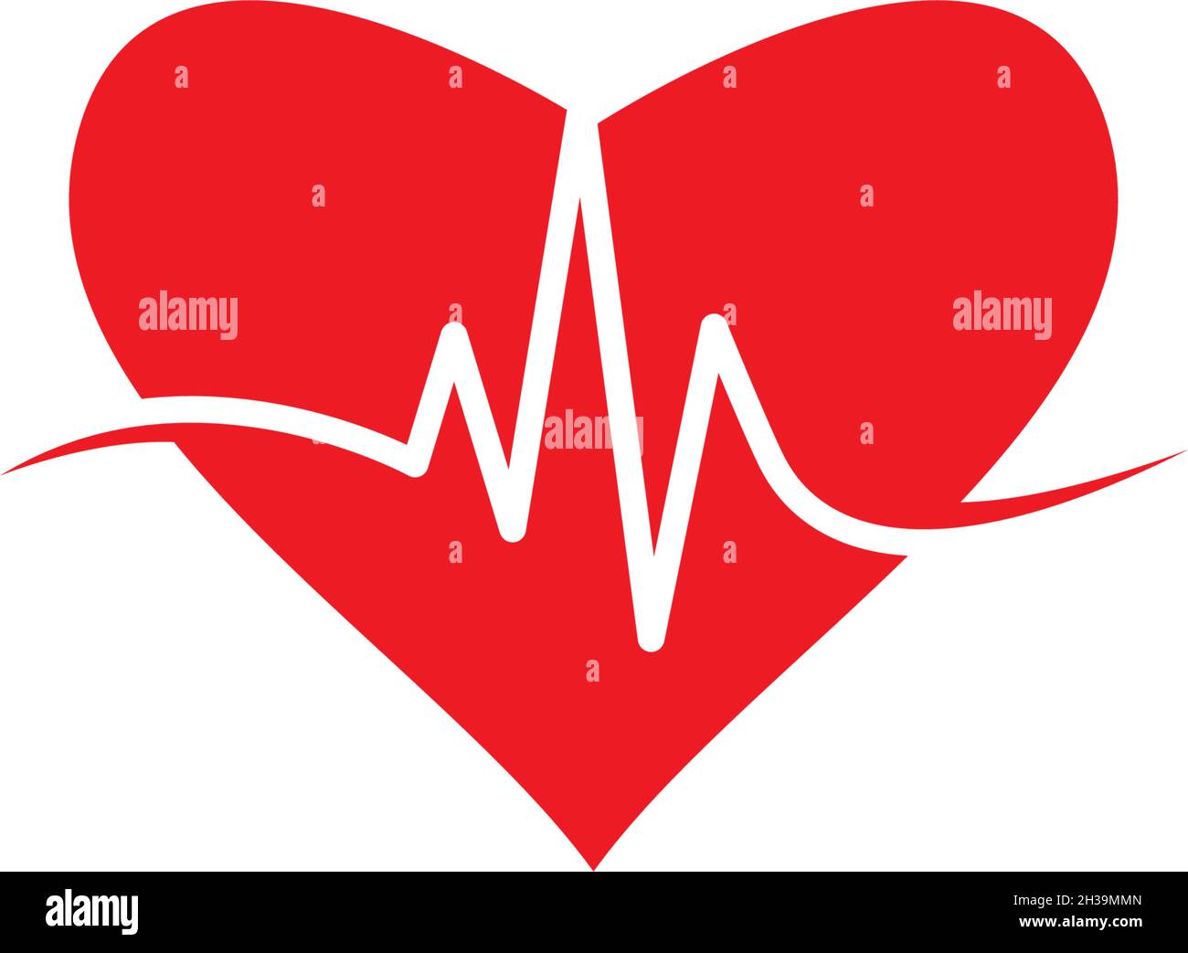 La linea di impulsi illustrazione template vettoriale Illustrazione Vettoriale