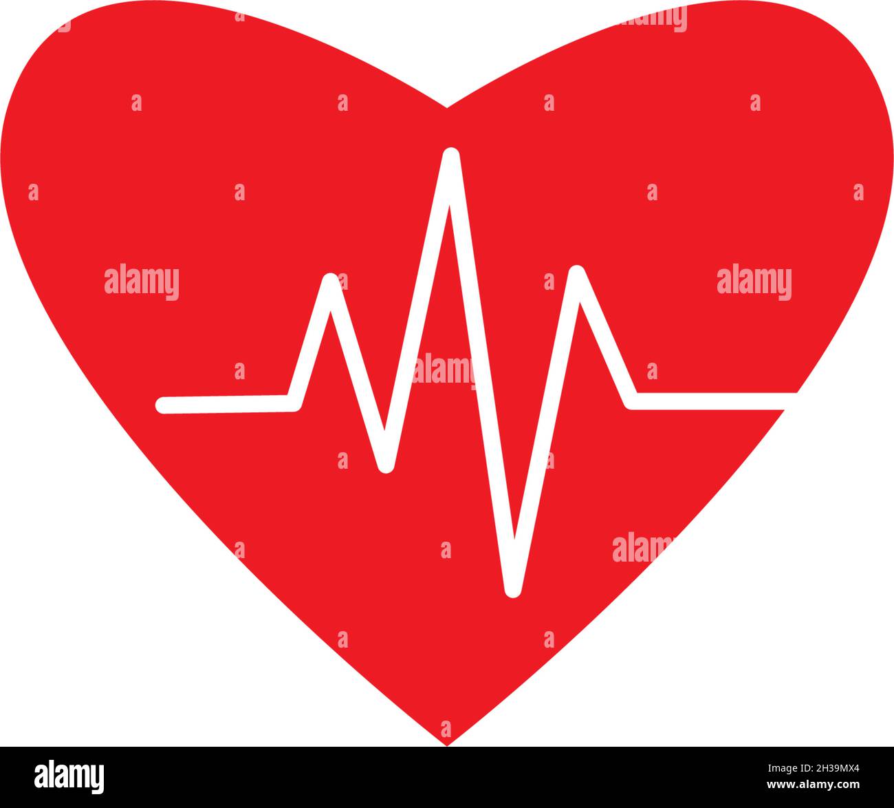 La linea di impulsi illustrazione template vettoriale Illustrazione Vettoriale