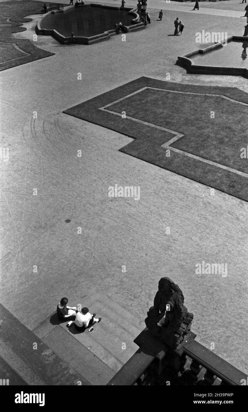 Erhabene Architektur a Dresda, Deutschland 1930 Jahre. Grande architettura a Dresda, in Germania, anni trenta. Foto Stock