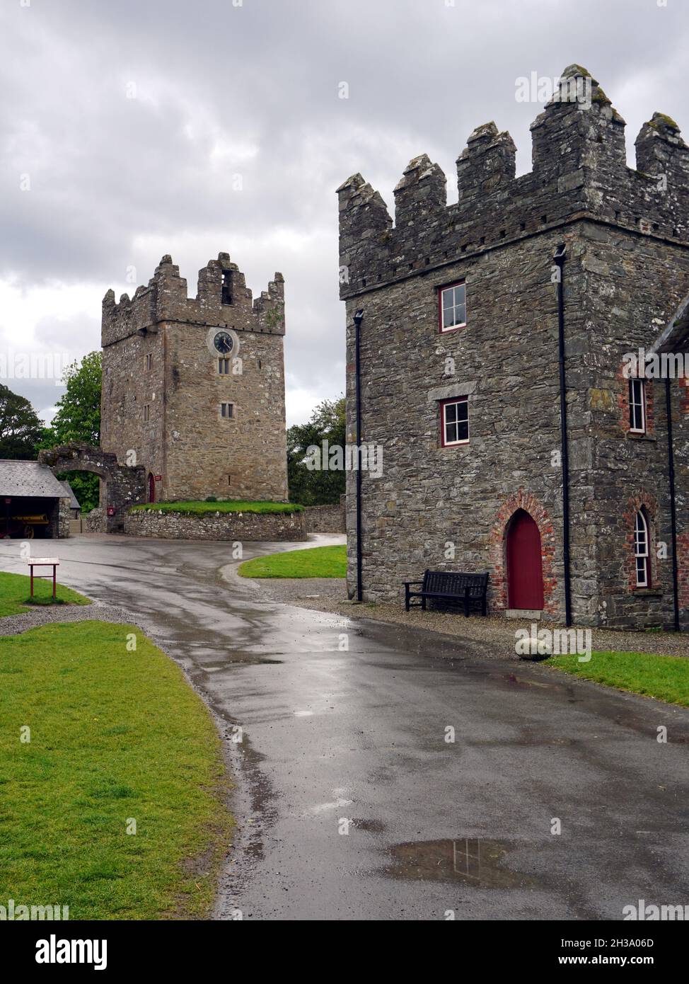 Castle Ward, nell'Irlanda del Nord, conosciuta come Winterfell, luogo delle riprese del Trono di Spade Foto Stock