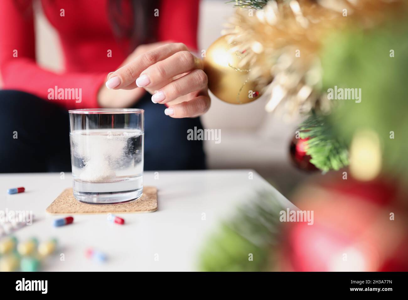 Pillola per alleviare il dolore velocemente Foto Stock