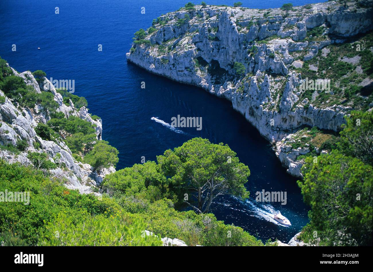 FRANCIA. BOULES-DU-RHONE (13) CASSIS. SCOGLIERE DI EN-VAU Foto Stock