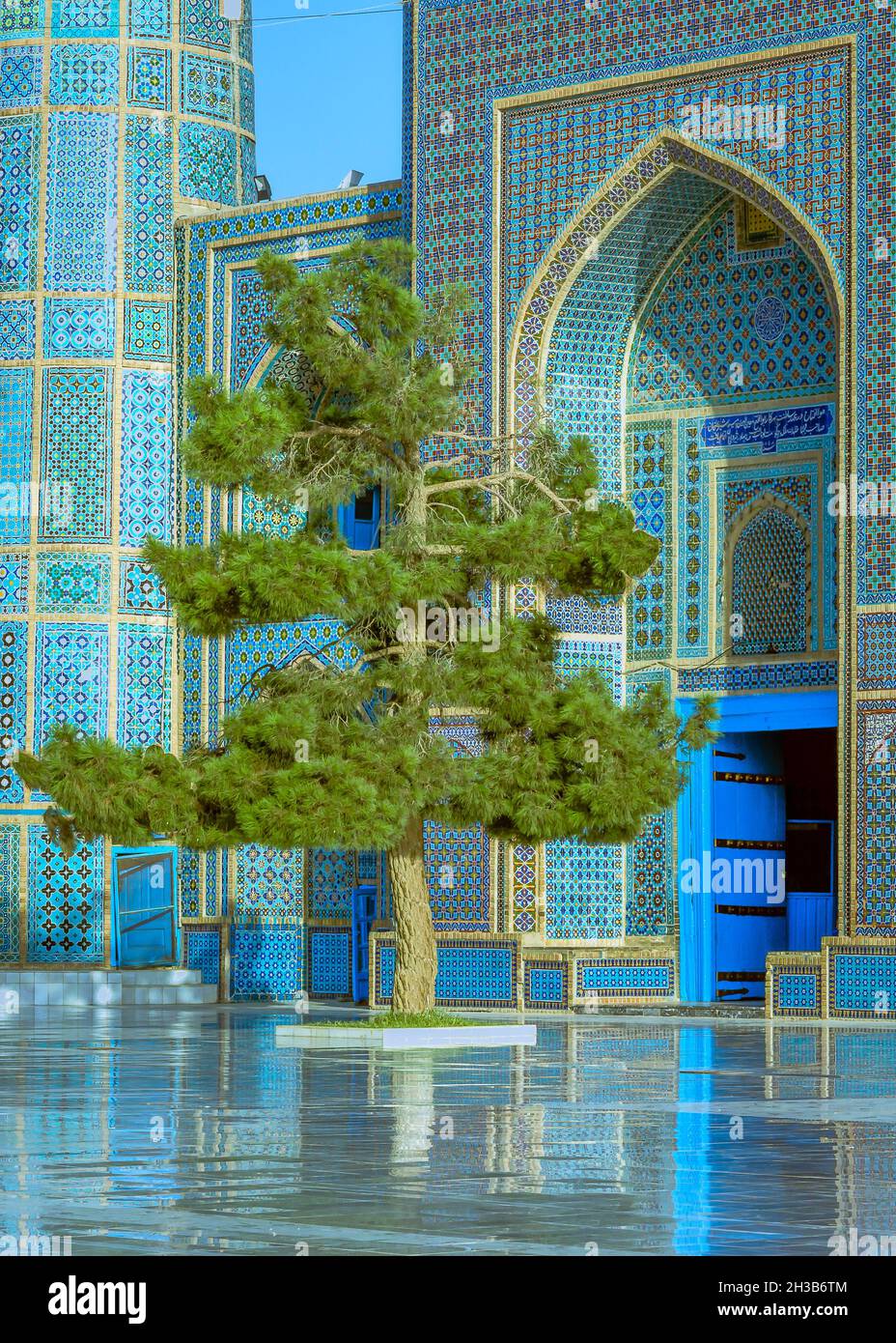 Antica moschea vicino a Mazar i Sharif (Afghanistan) Foto Stock