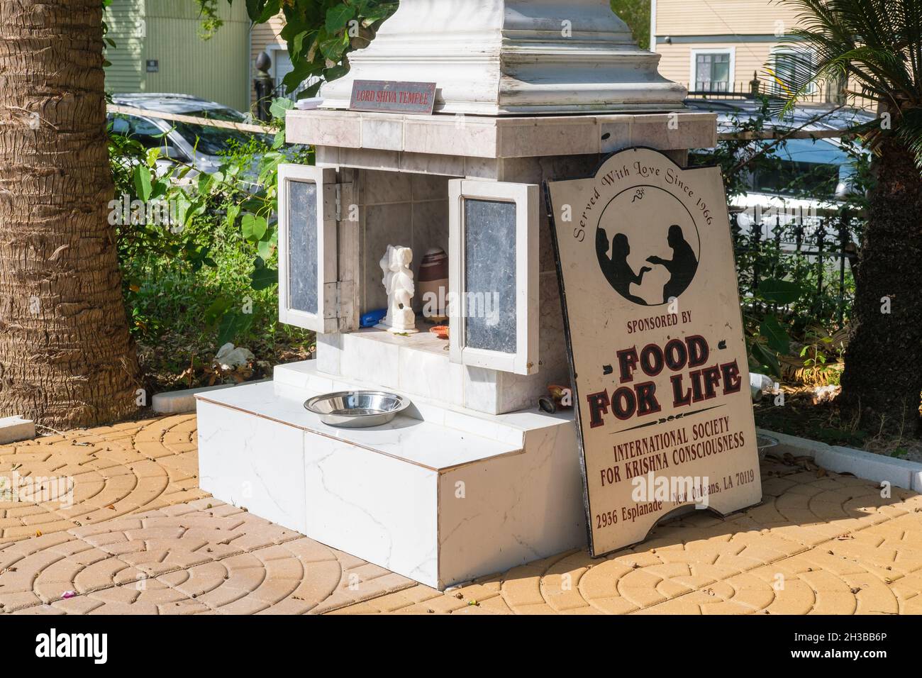 NEW ORLEANS, LA, USA - 23 OTTOBRE 2021: Tempio di Lord Shiva su Esplanade Avenue Foto Stock