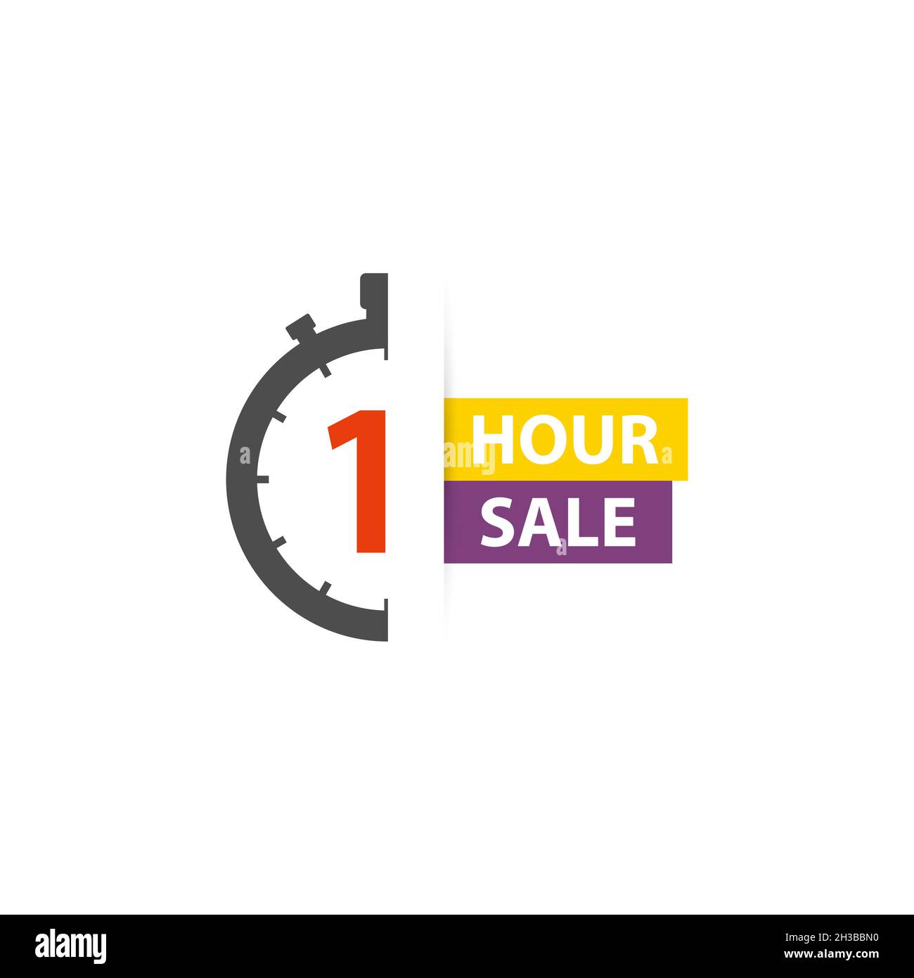 Un'ora di vendita icona cronometro timer Illustrazione Vettoriale