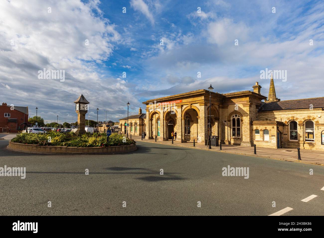 La stazione ferroviaria di Saltburn-by-the-Sea, North Yorkshire, Inghilterra Foto Stock