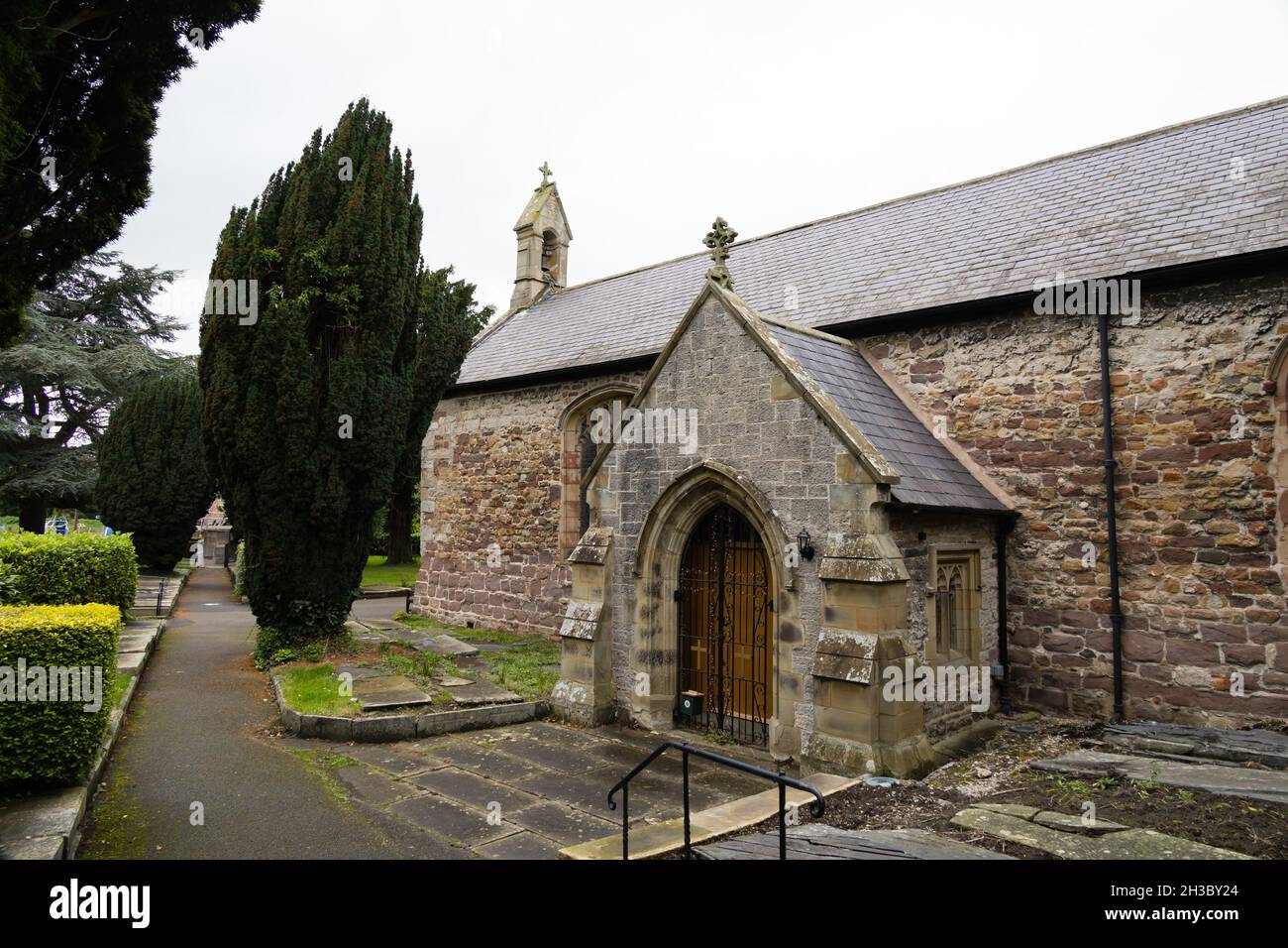 Chiesa parrocchiale di St Asaph, st Asaph, Denbighshire, Galles. Foto Stock