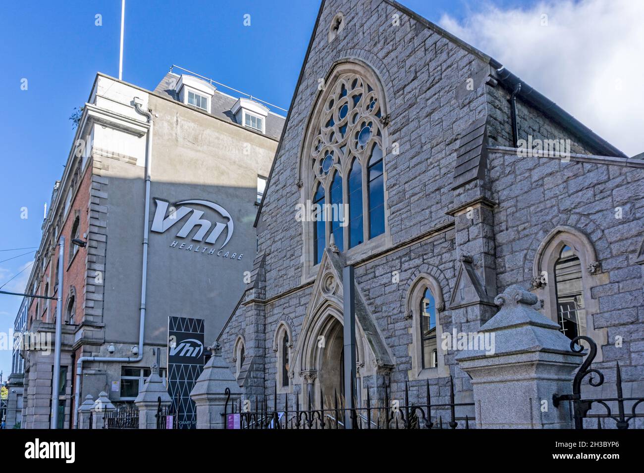 Gli uffici della Voluntary Health Insurance (VHI) una società che fornisce un'assicurazione per l'assistenza sanitaria privata in Irlanda. Foto Stock