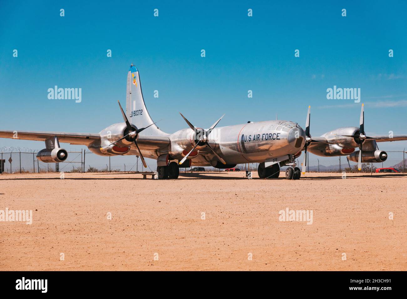 Un Boeing B-29 Superfortress in pensione presso il Pima Air & Space Museum, Arizona, USA Foto Stock